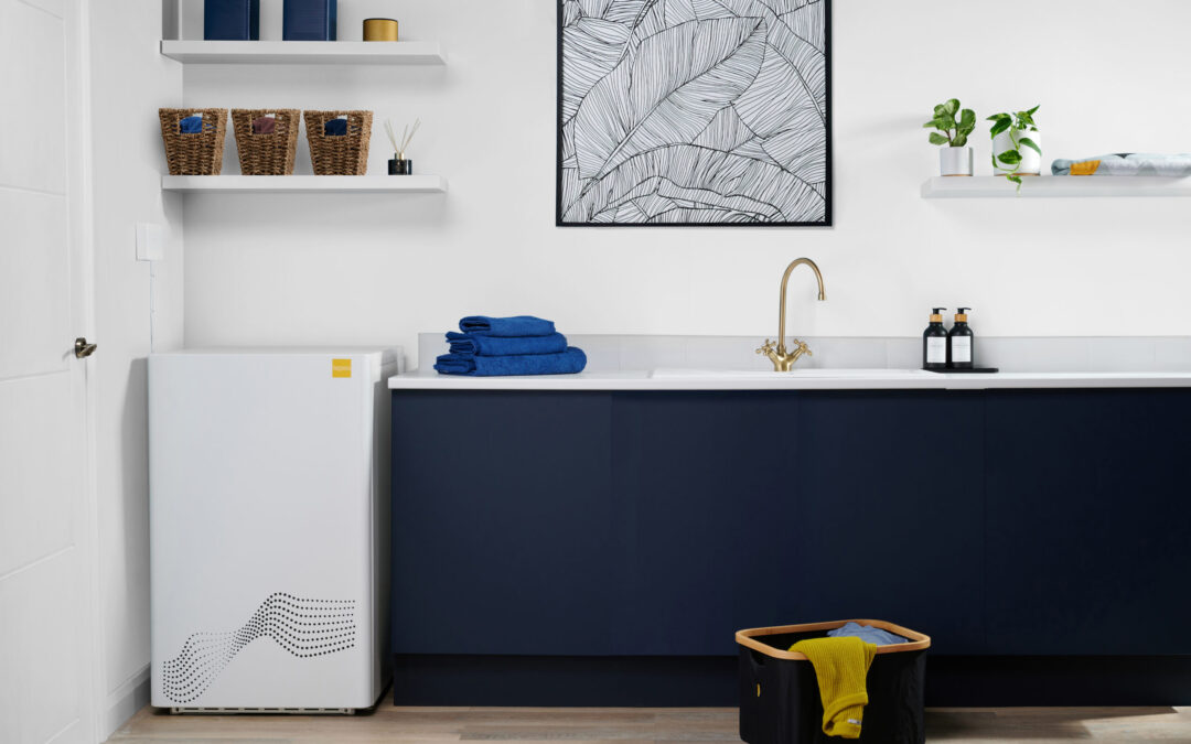 Zeb Boiler in utility room ZEB eco-friendly heating